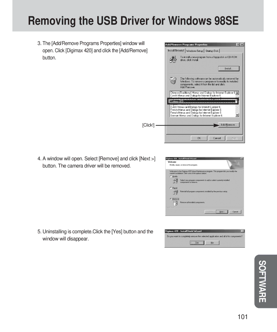 Samsung 420 manual 101 