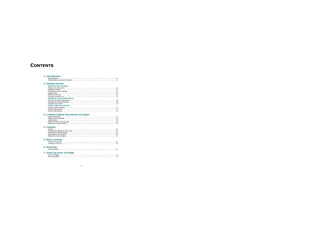 Samsung 4200 manual Contents 