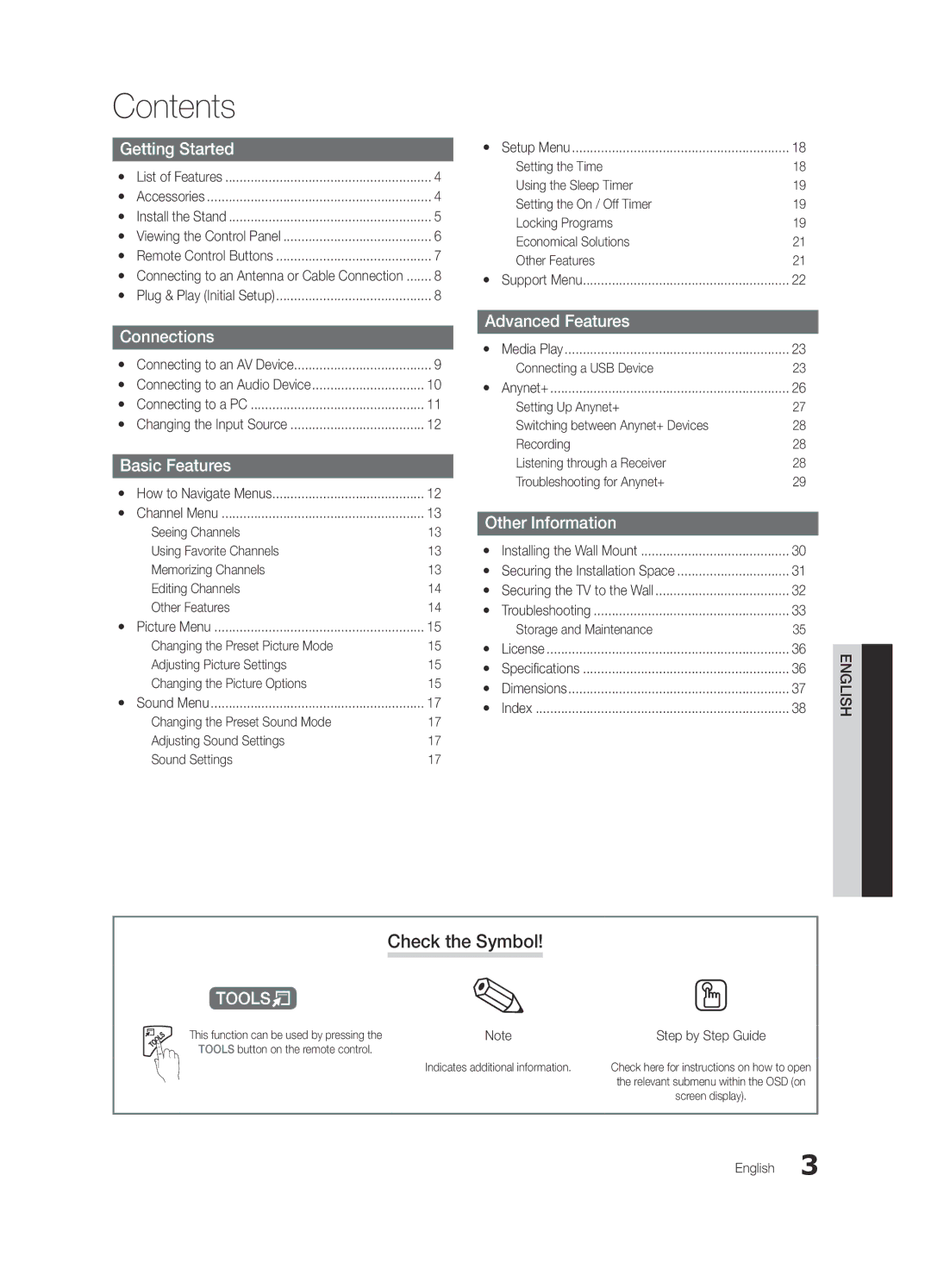 Samsung 430 user manual Contents 