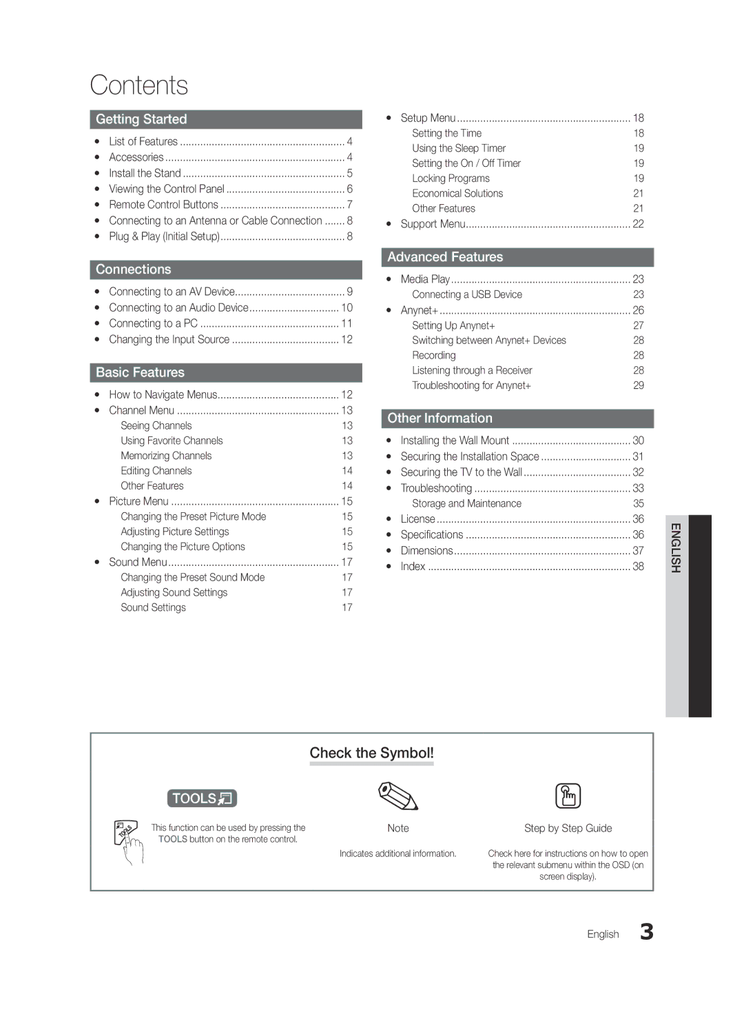 Samsung 440 user manual Contents 