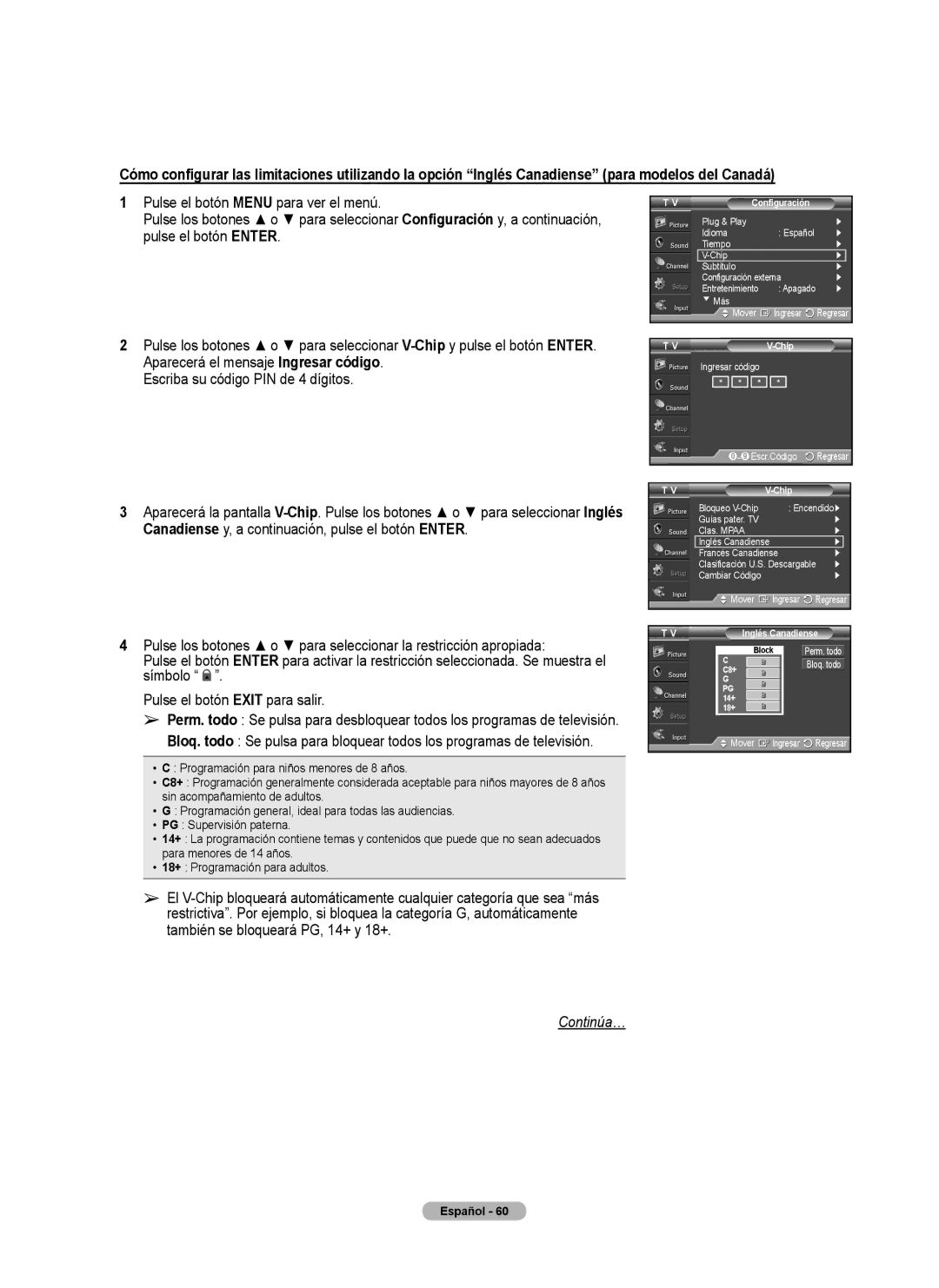 Samsung 460 user manual Aparecerá el mensaje Ingresar código 