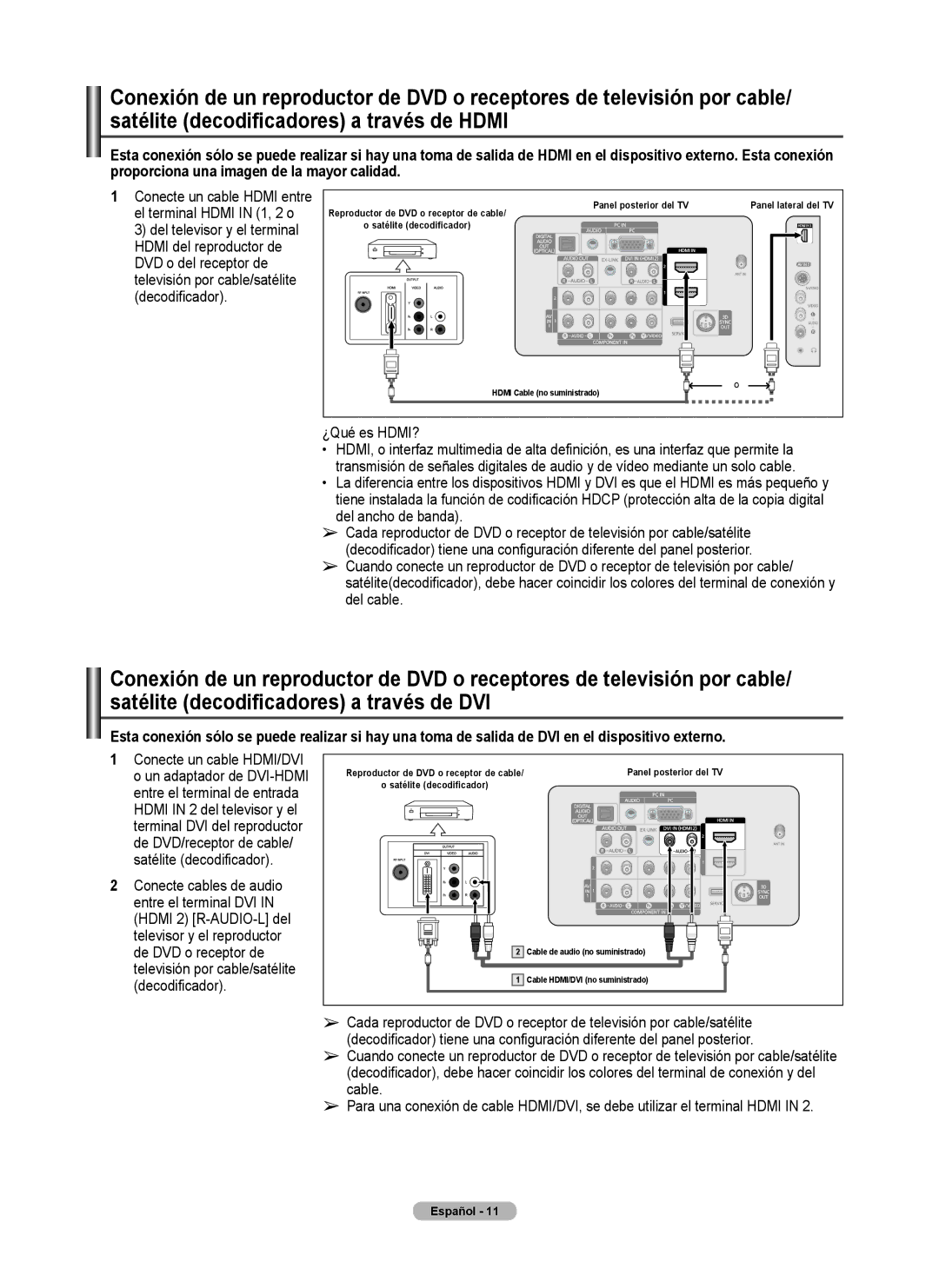 Samsung 460 user manual ¿Qué es HDMI? 