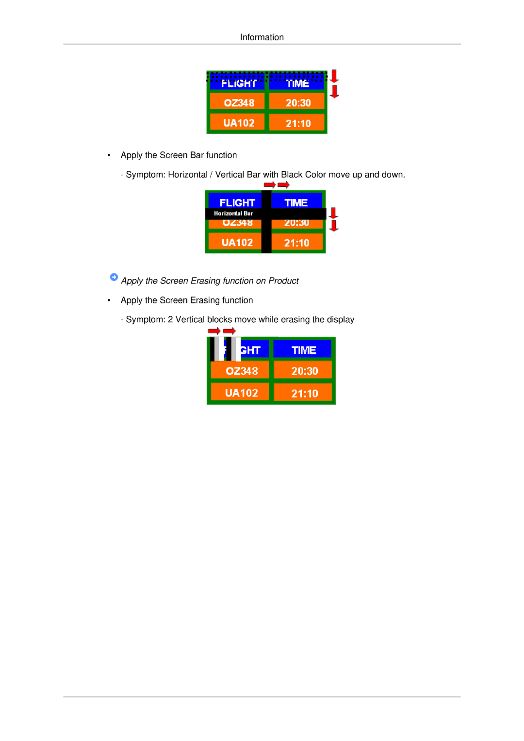 Samsung 460DX3, 460DX-3, 400DX-3, 400DX3 user manual Apply the Screen Erasing function on Product 