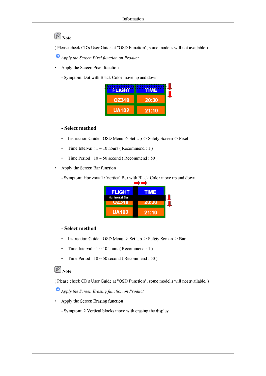 Samsung 460MPn, 400MPN user manual Select method 