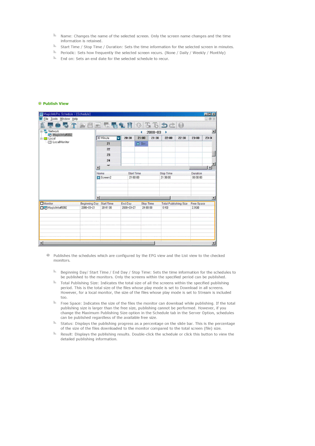 Samsung 460MXN, 400MXN user manual Publish View 