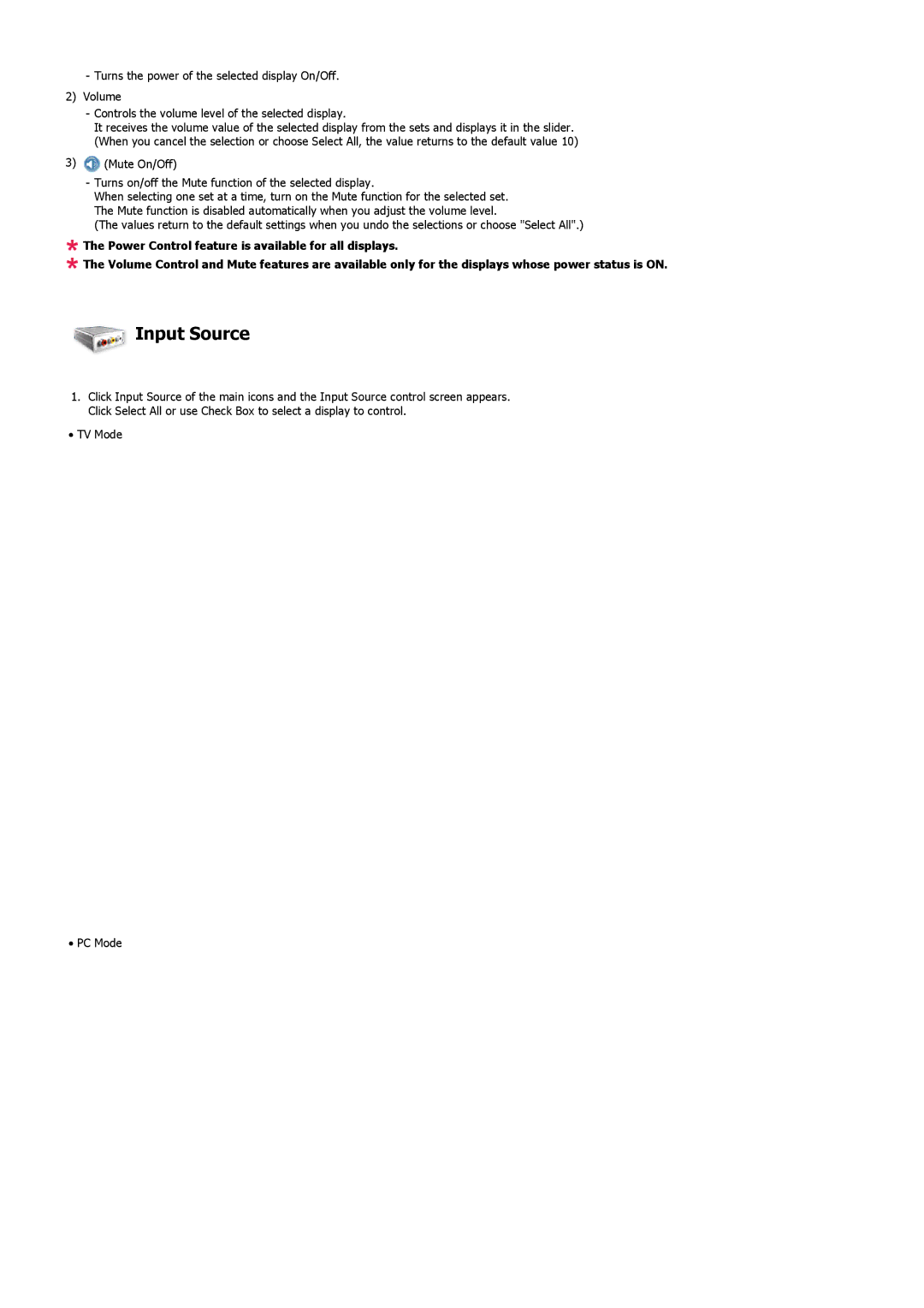 Samsung 460MXN, 400MXN user manual Input Source 