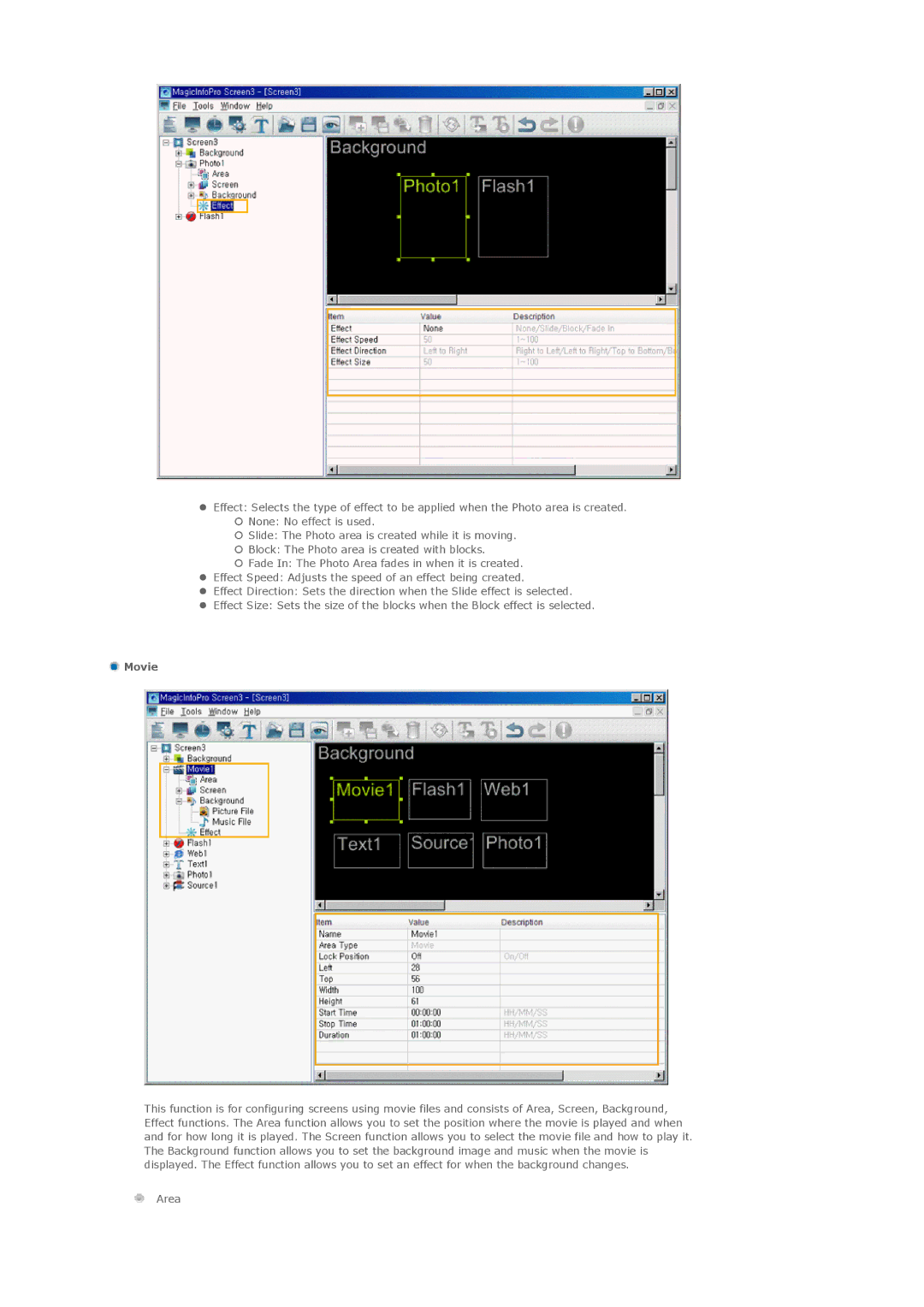 Samsung 400MXN, 460MXN user manual Movie 