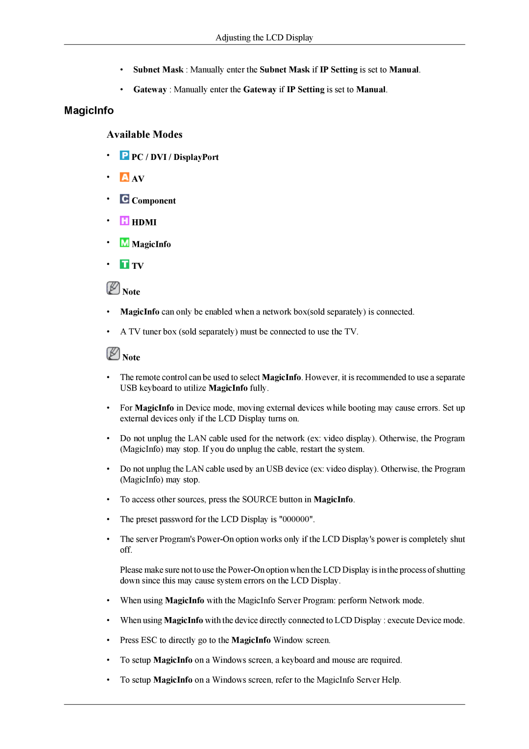 Samsung 400TS-3, 460TS-3, SL46B user manual MagicInfo 