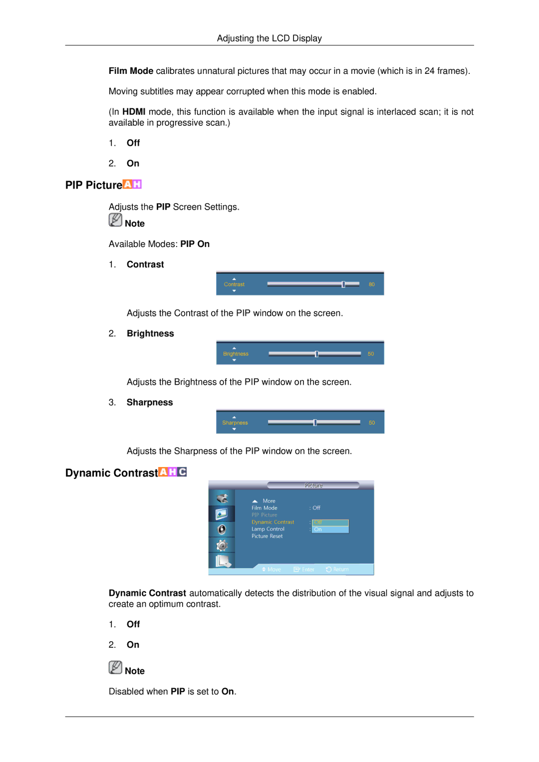 Samsung 460UT-B, 460UTN-B, 460UTN-2, 460UT-2, 460UTn2-UD2 user manual PIP Picture 