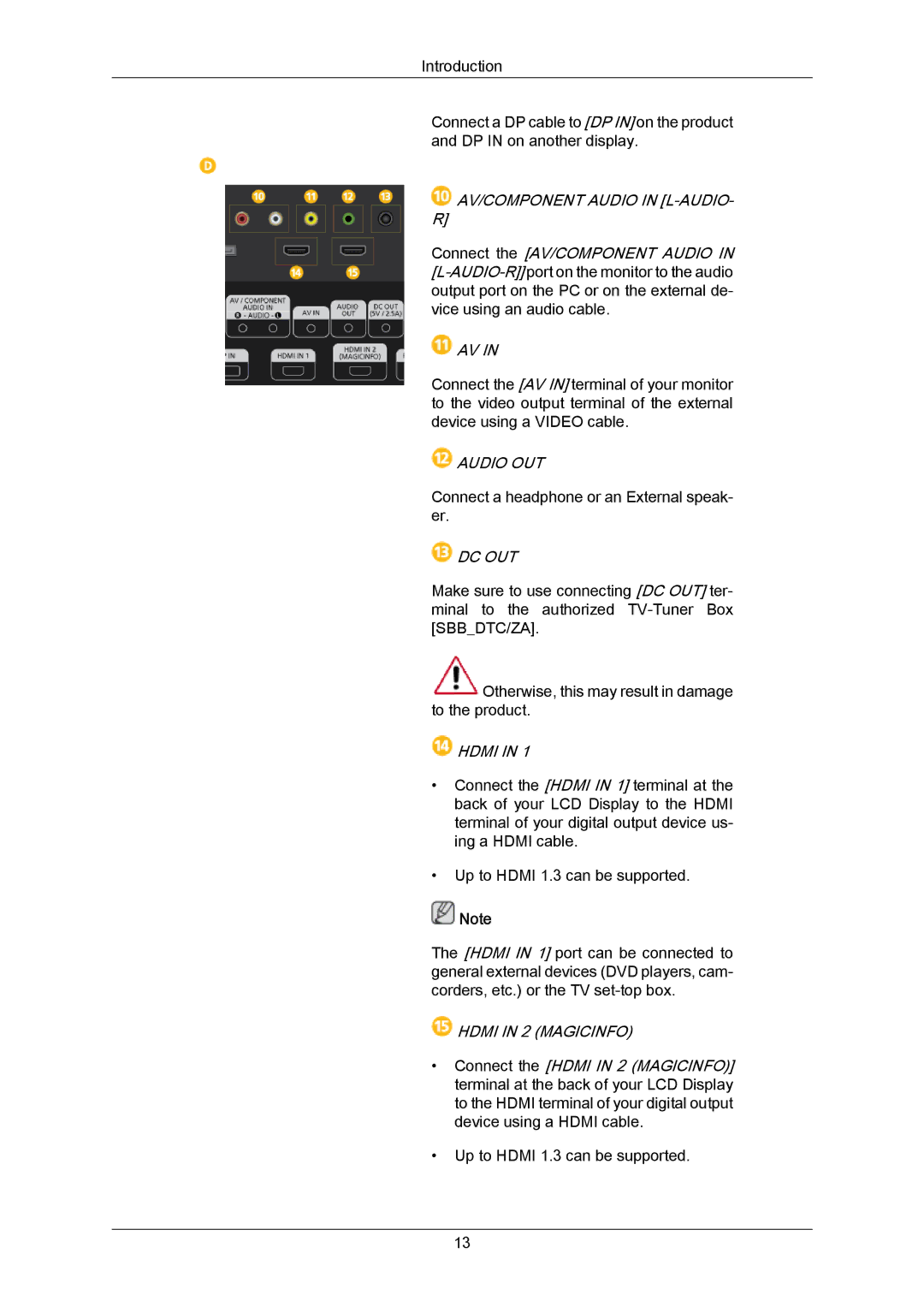 Samsung 460UT-B, 460UTN-B, 460UTN-2, 460UT-2 user manual Audio OUT 