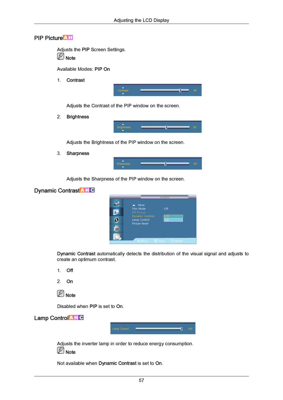 Samsung 460UT-2, 460UTN-B, 460UTN-2, 460UT-B user manual PIP Picture 