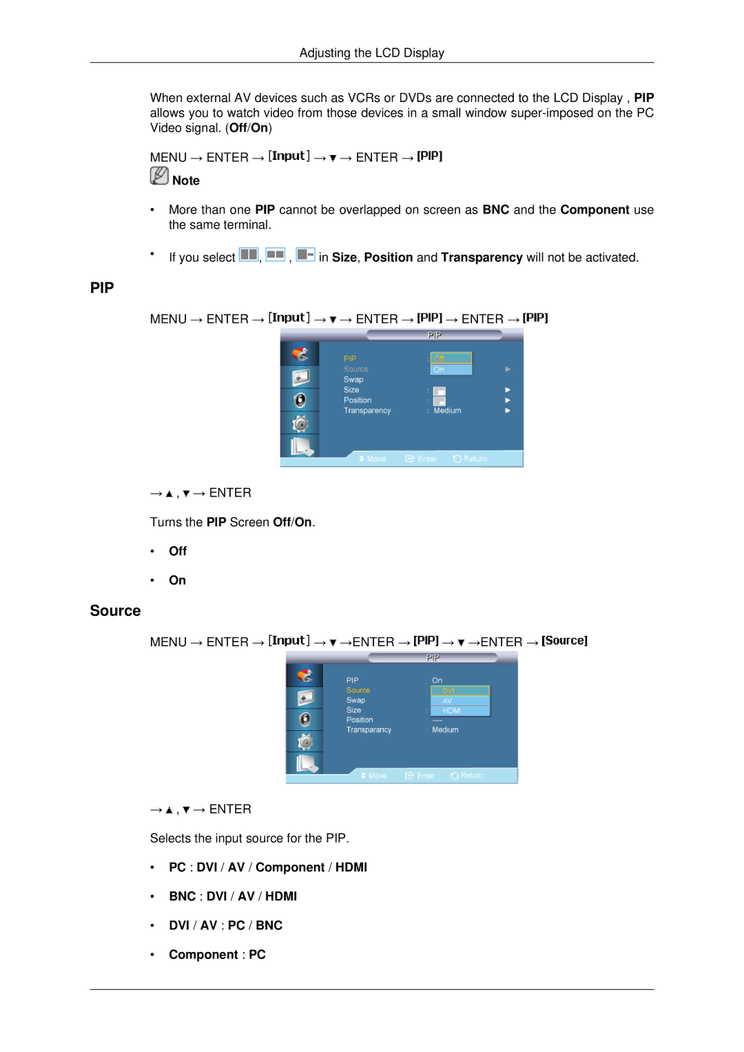 Samsung 460UX-2, 460UXN-2, 400UX-2, 400UXN-2 user manual Source, Off 