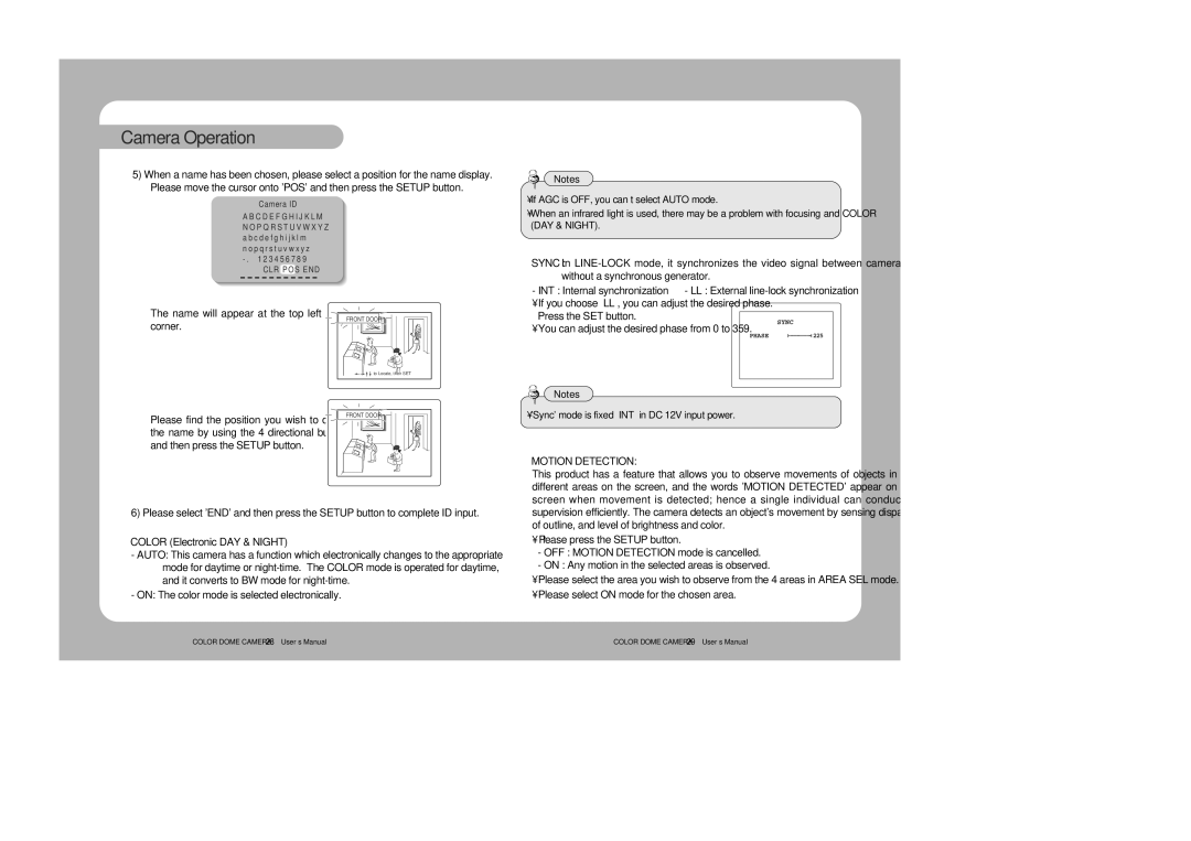 Samsung 46C user manual Name will appear at the top left hand corner, If you choose ‘LL’, you can adjust the desired phase 