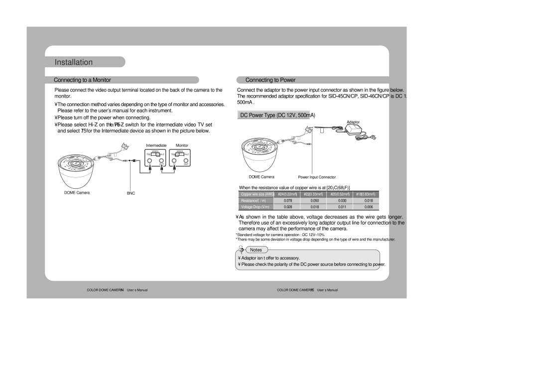 Samsung 46C user manual Connecting to a Monitor, Connecting to Power 