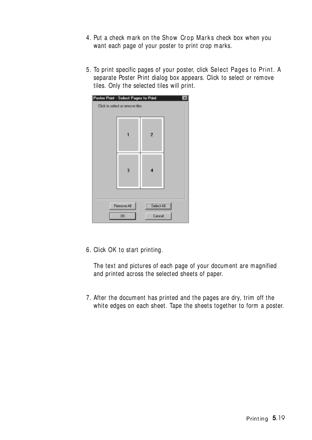 Samsung 4700 manual Click OK to start printing 