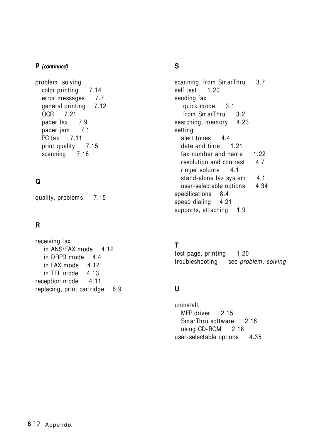 Samsung 4700 manual Ocr 