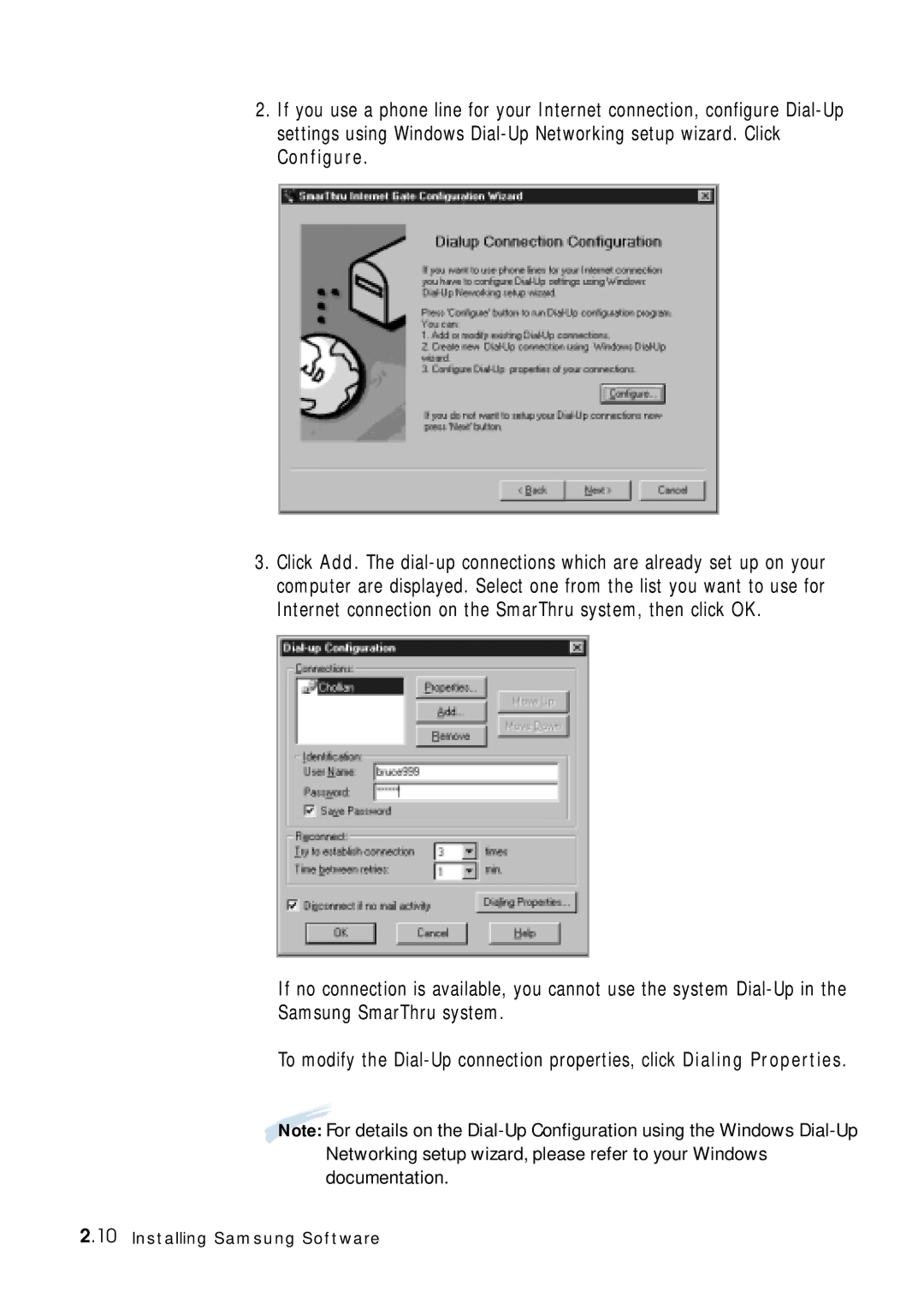 Samsung 4700 manual Installing Samsung Software 