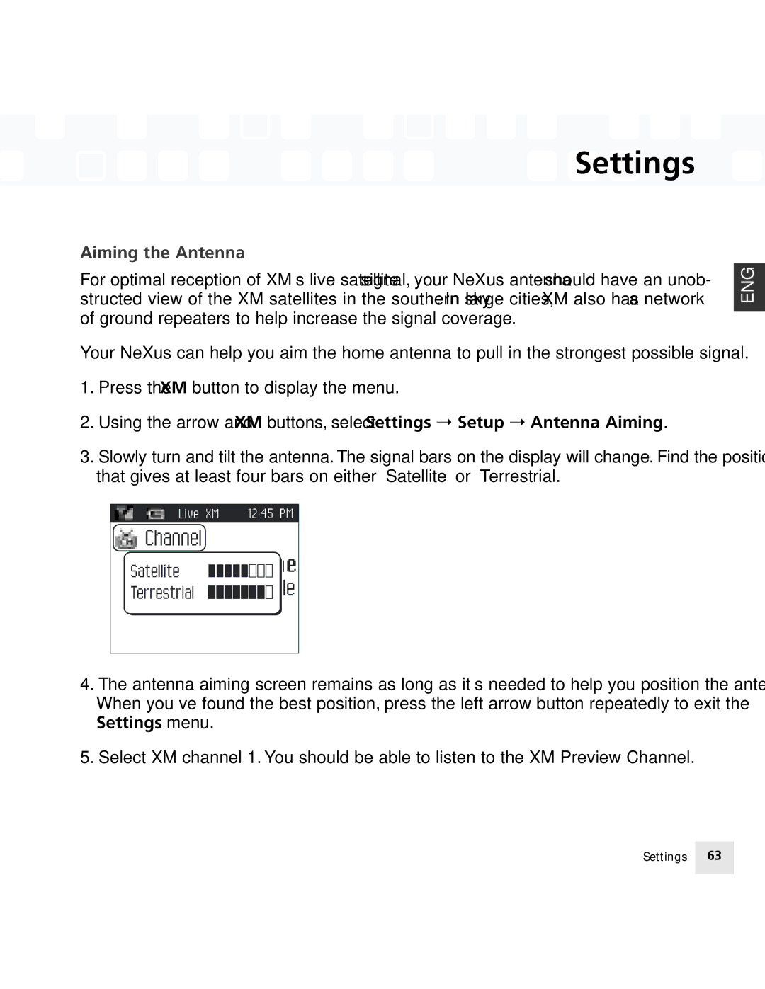 Samsung 50 manual Aiming the Antenna 