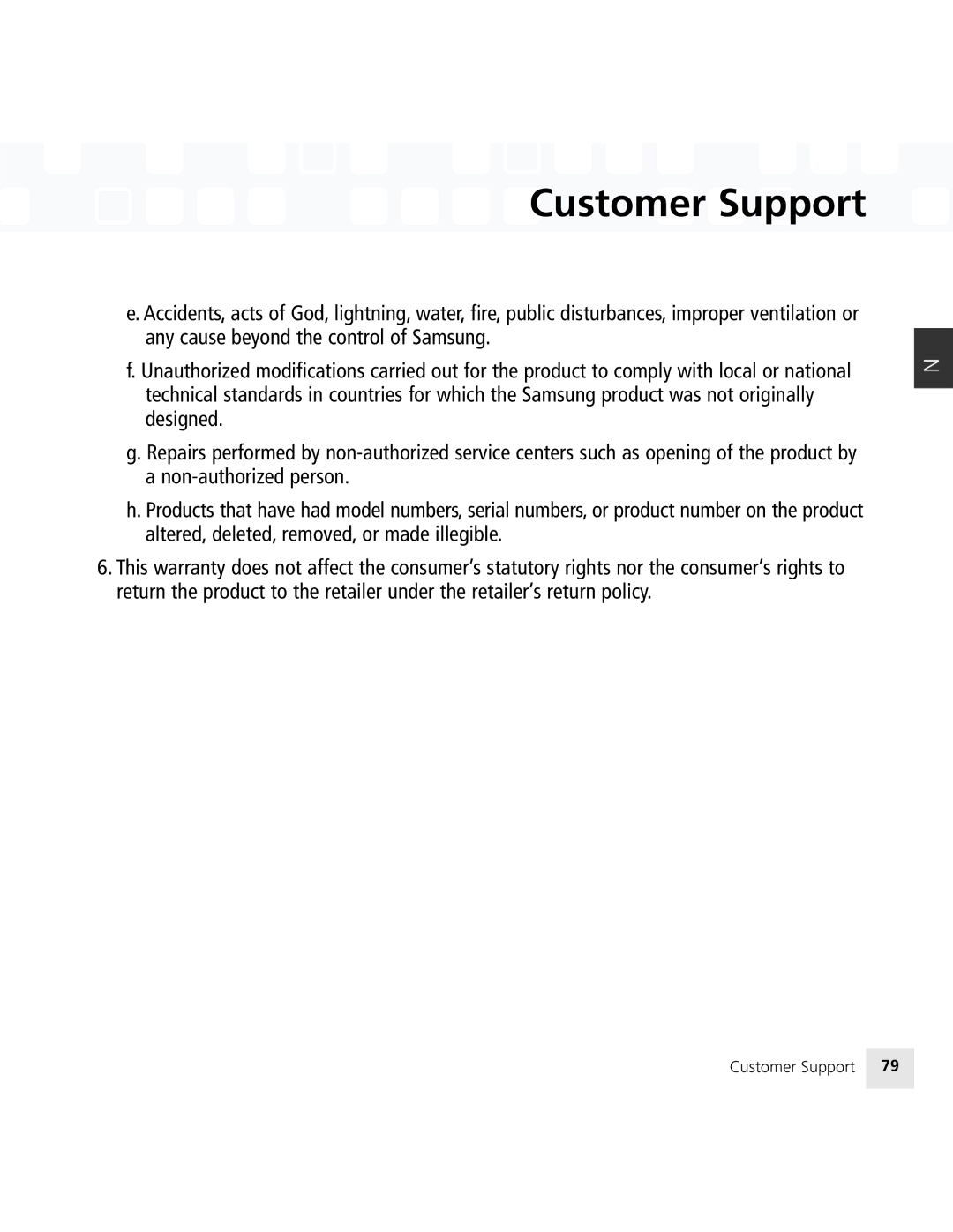 Samsung 50 manual Customer Support 