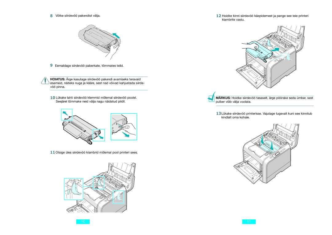 Samsung CLP-500N setup guide 