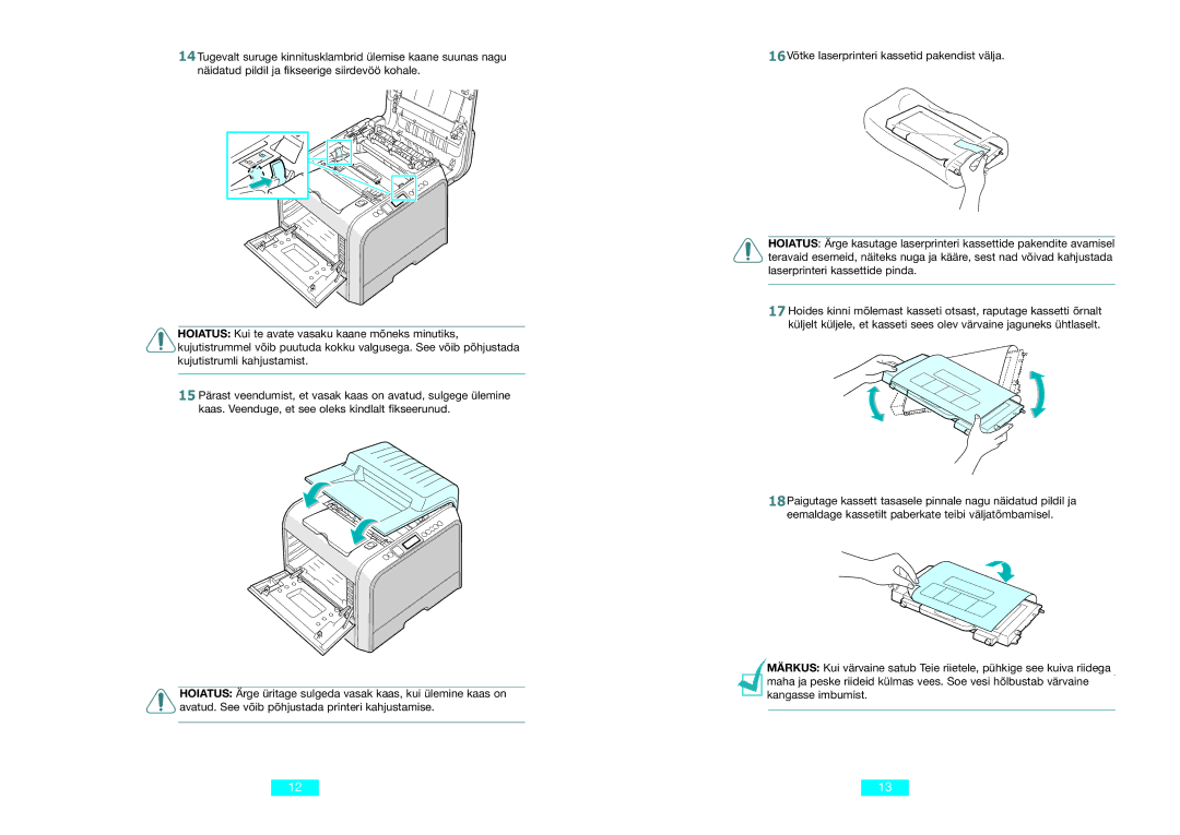 Samsung CLP-500N setup guide 