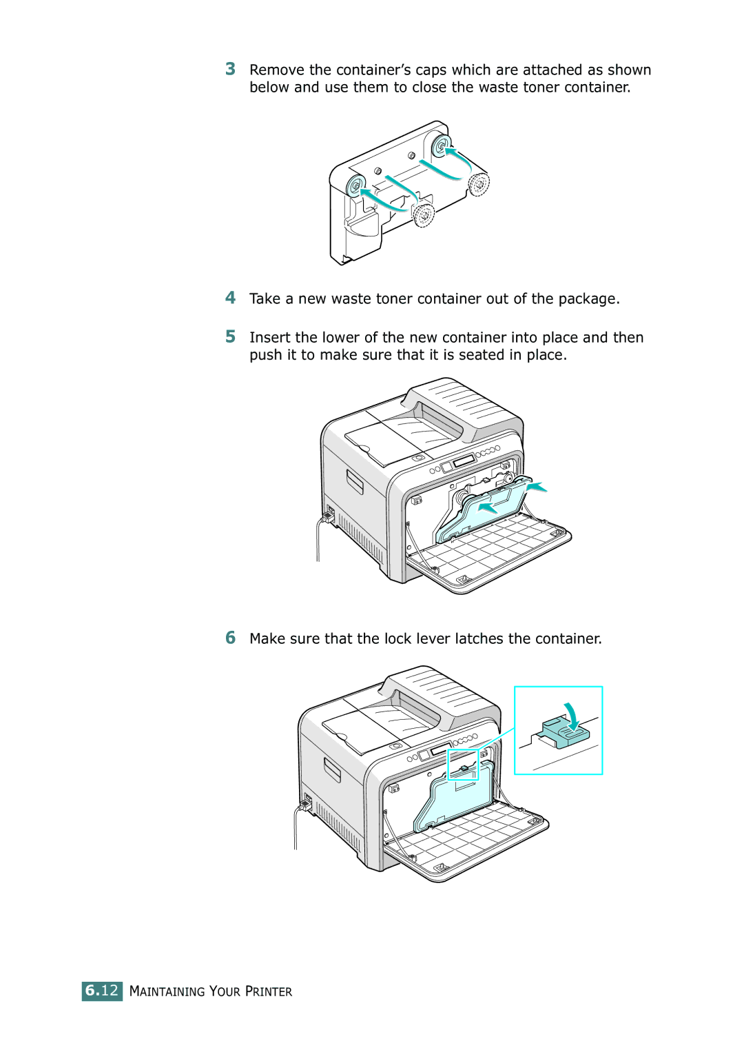 Samsung 500N setup guide Maintaining Your Printer 