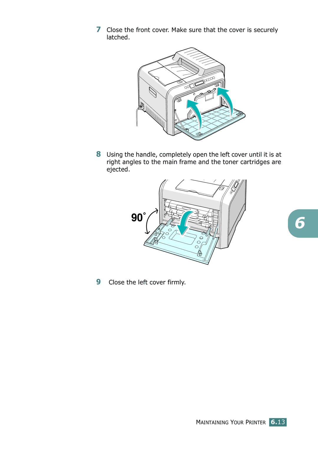 Samsung 500N setup guide Maintaining Your Printer 