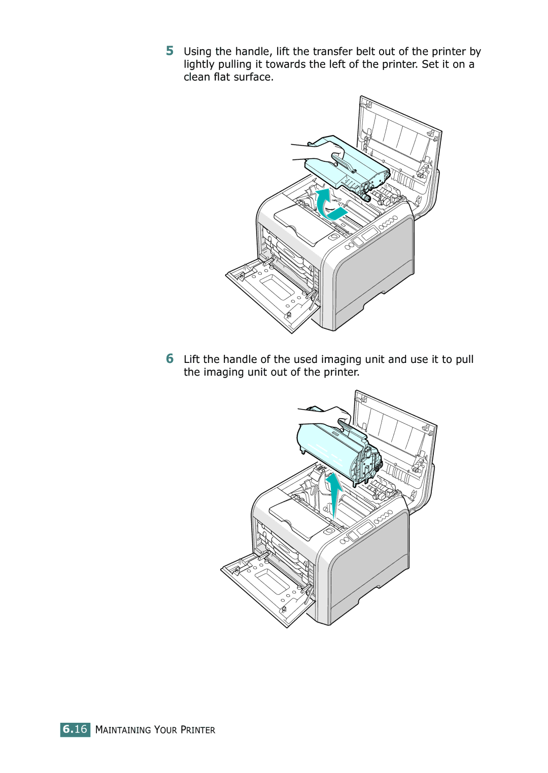 Samsung 500N setup guide Maintaining Your Printer 