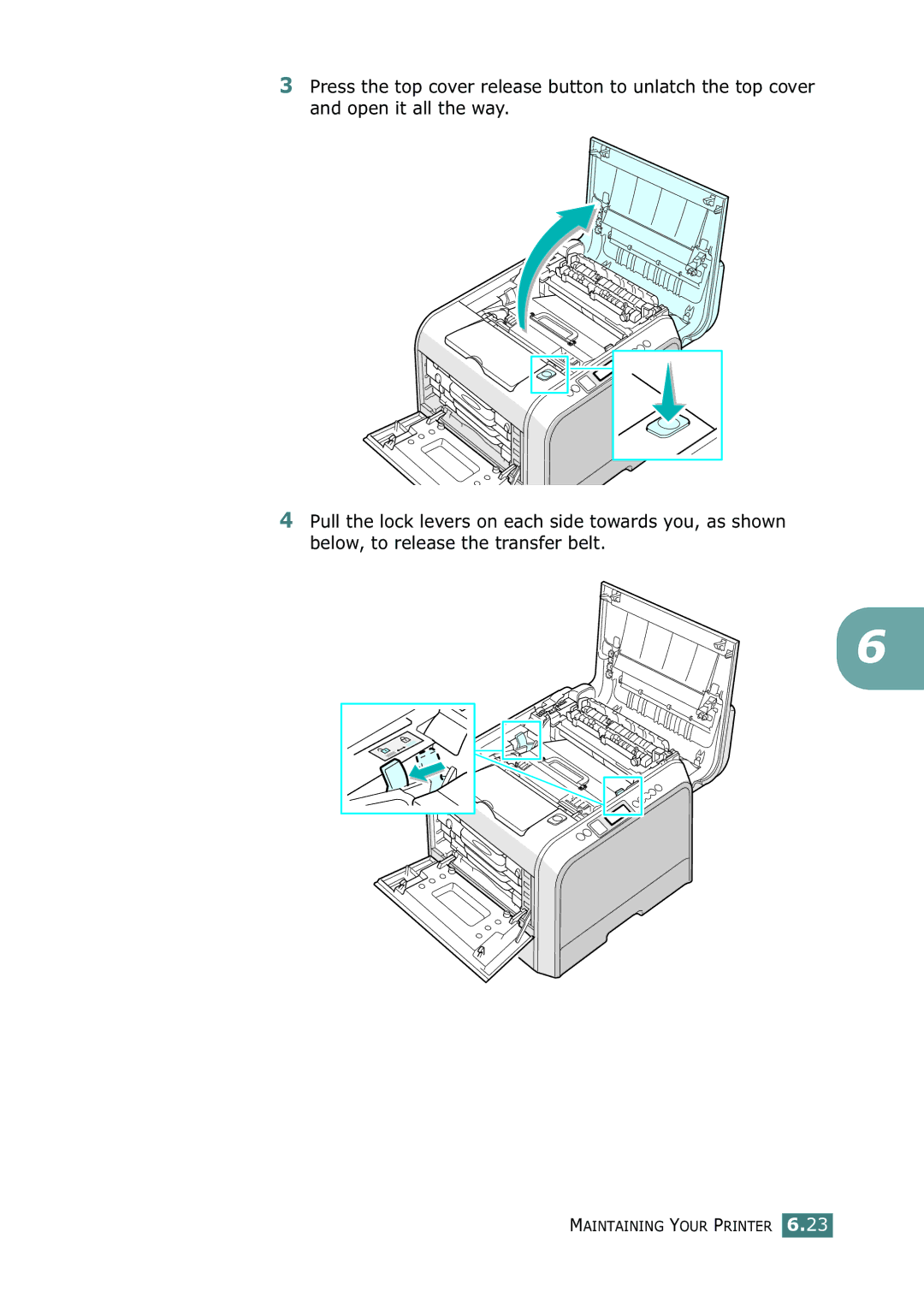 Samsung 500N setup guide Maintaining Your Printer 