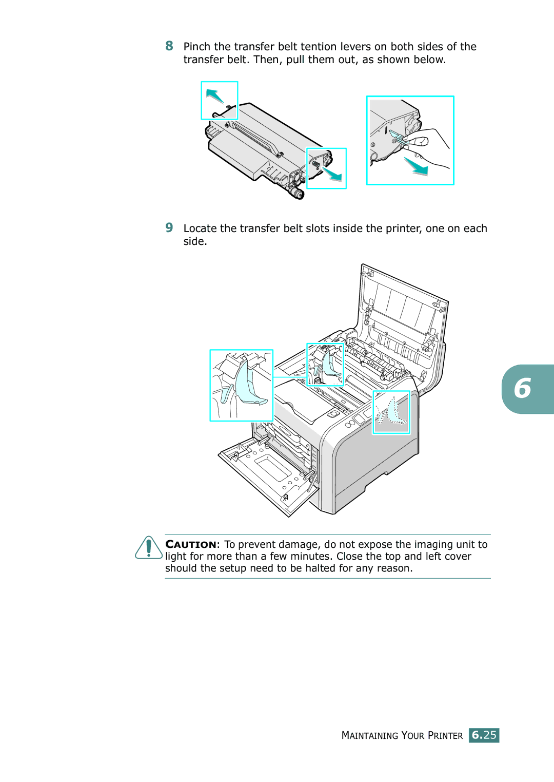 Samsung 500N setup guide Maintaining Your Printer 