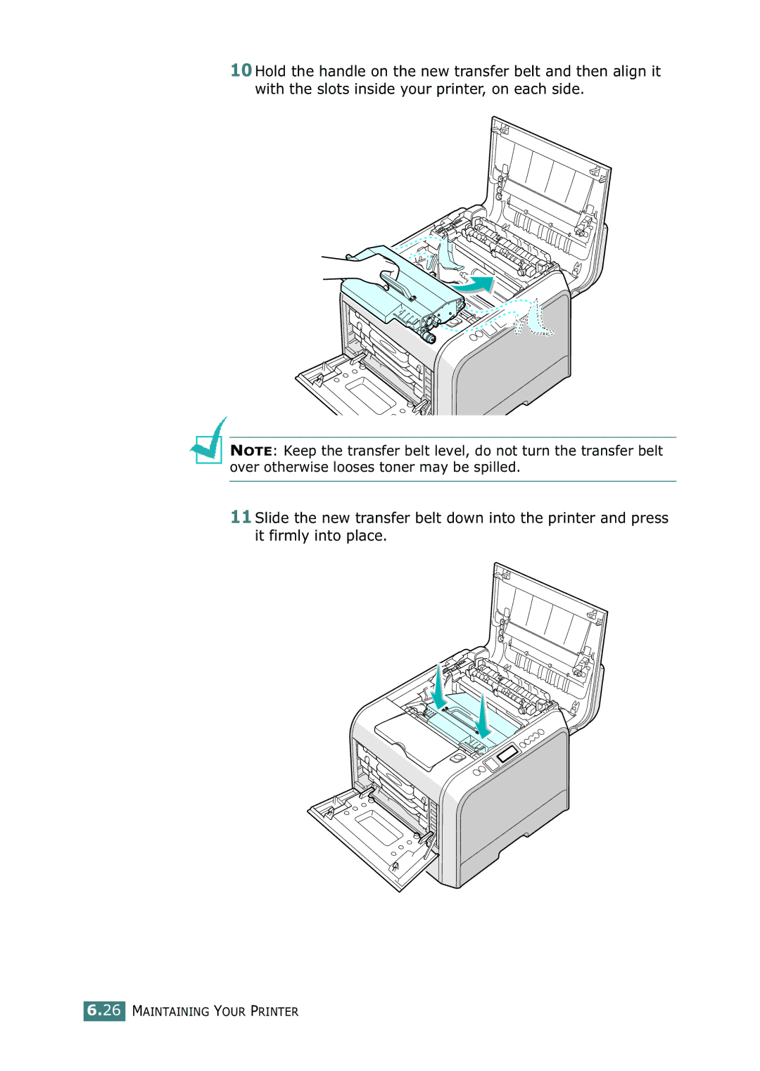 Samsung 500N setup guide Maintaining Your Printer 