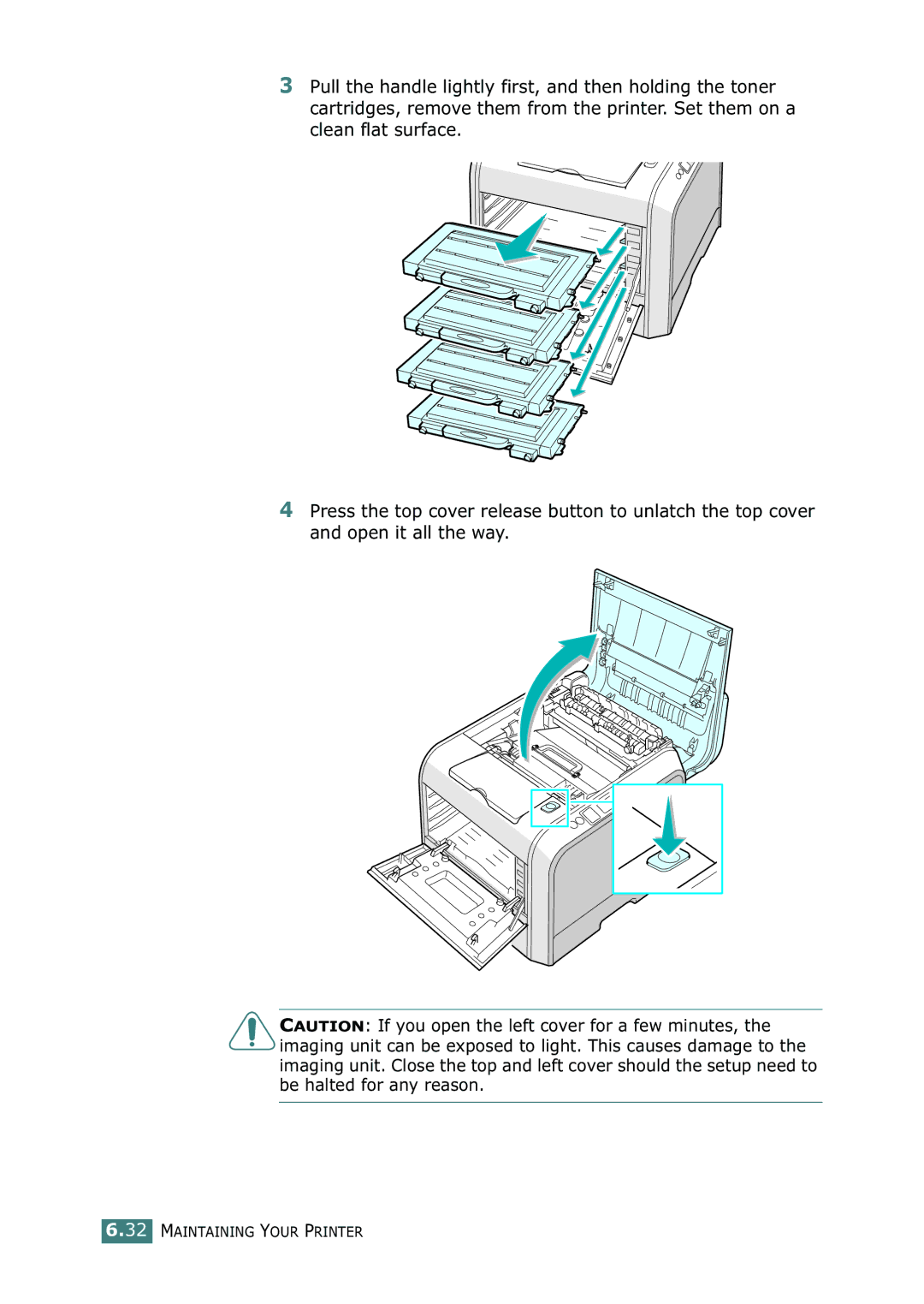 Samsung 500N setup guide Maintaining Your Printer 