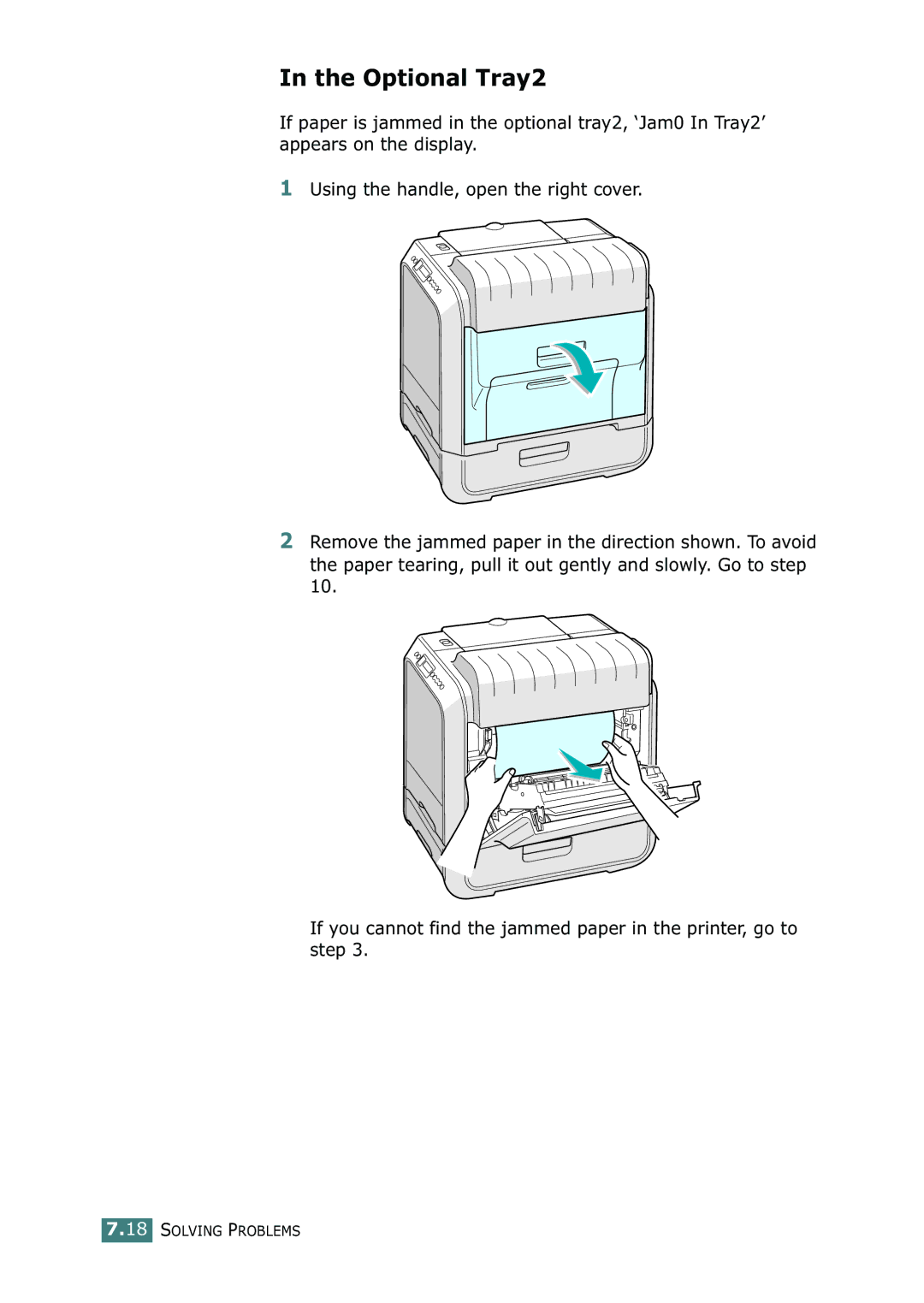 Samsung 500N setup guide Optional Tray2 