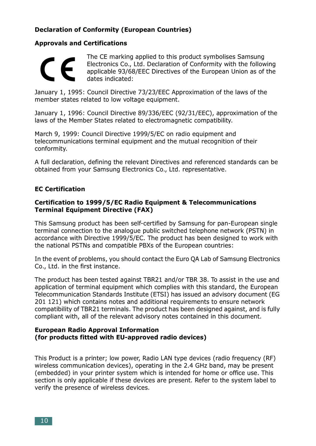 Samsung 500N setup guide 