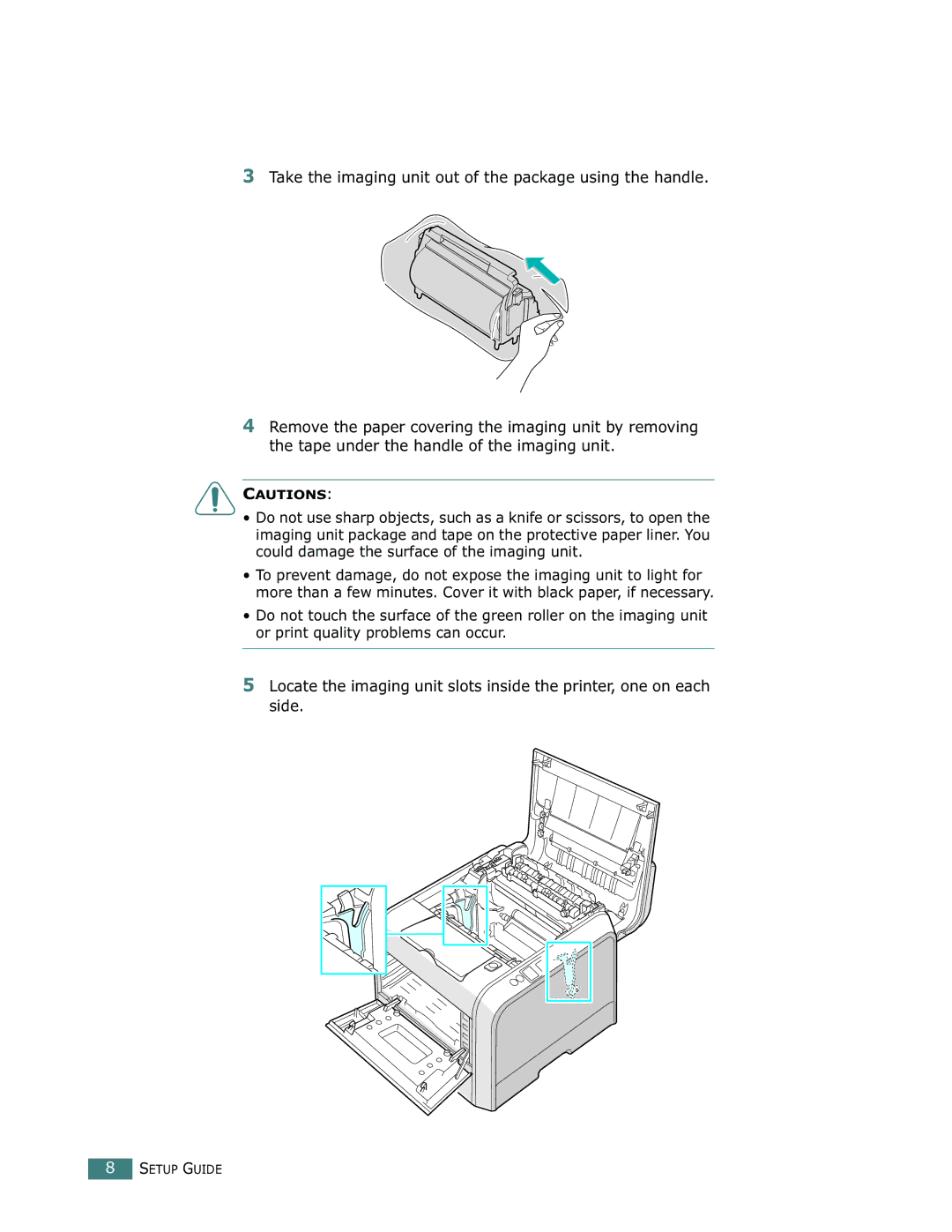 Samsung 500N setup guide Setup Guide 