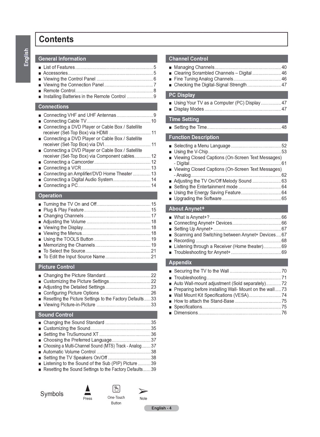 Samsung 510 user manual Contents 