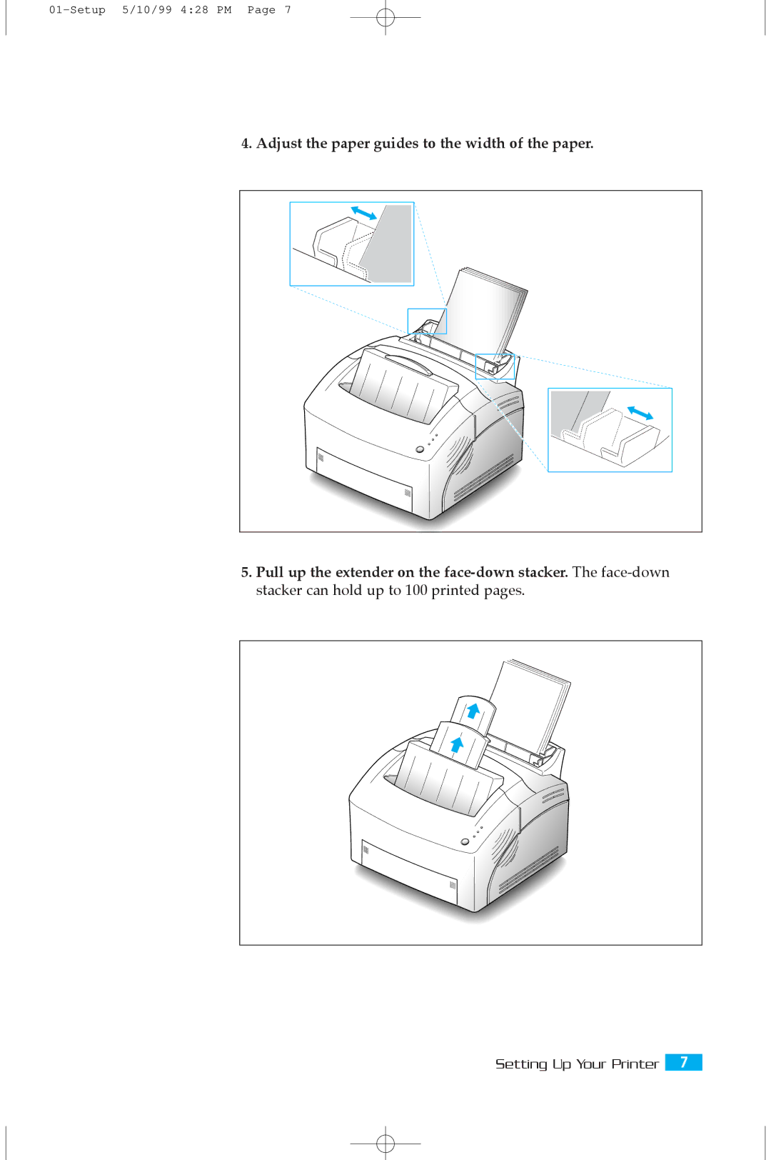 Samsung 5100A user manual Setting Up Your Printer 