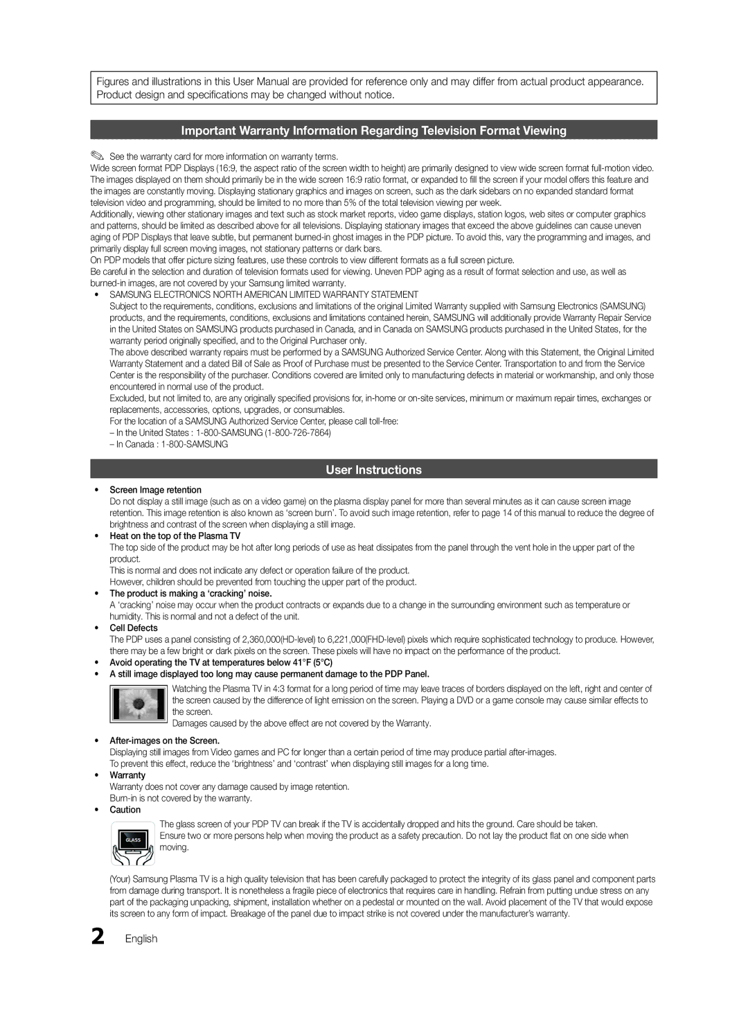 Samsung 530 user manual User Instructions, English 