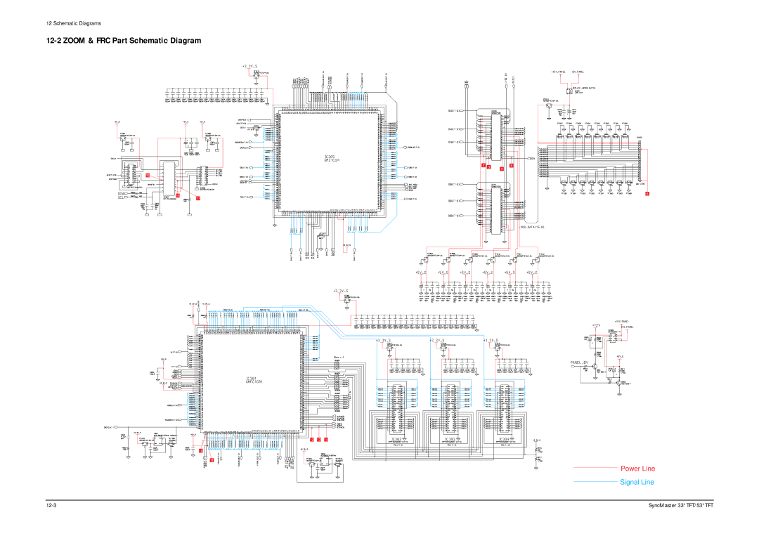 Samsung 530TFT, 530 TFT, 531 TFT, 531TFT, 330TFT, 331 TFT specifications Zoom & FRC Part Schematic Diagram 