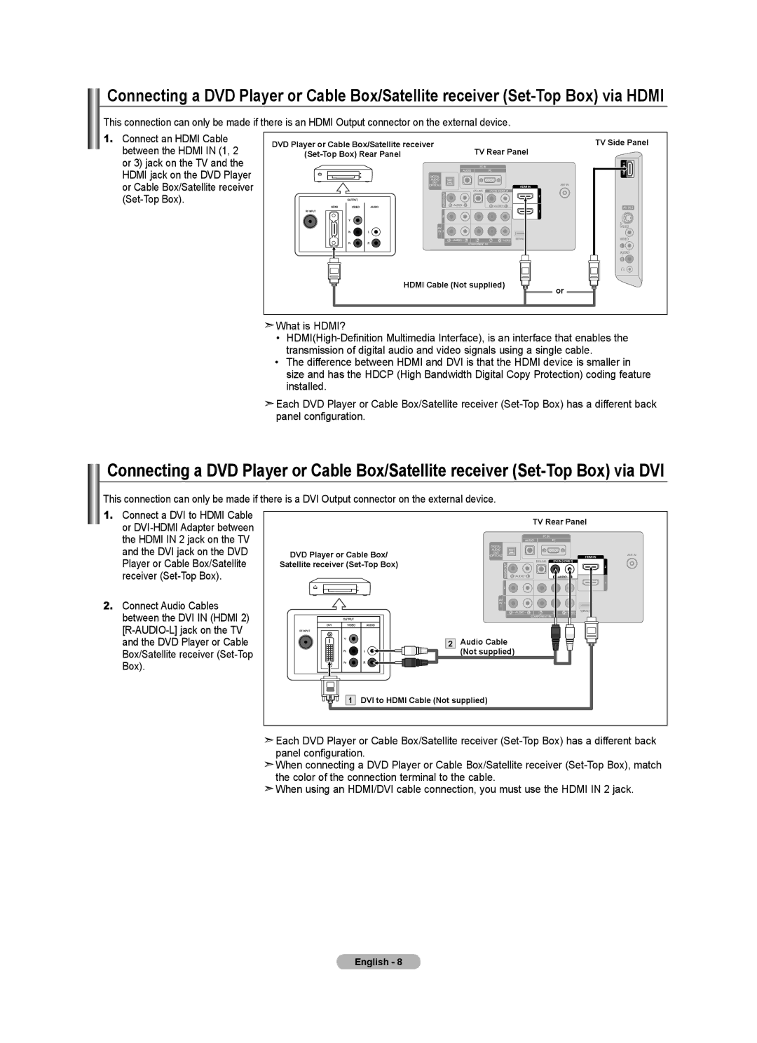 Samsung LNA50PD, LN32A540, LN2A540P2D, Series L5 user manual English 