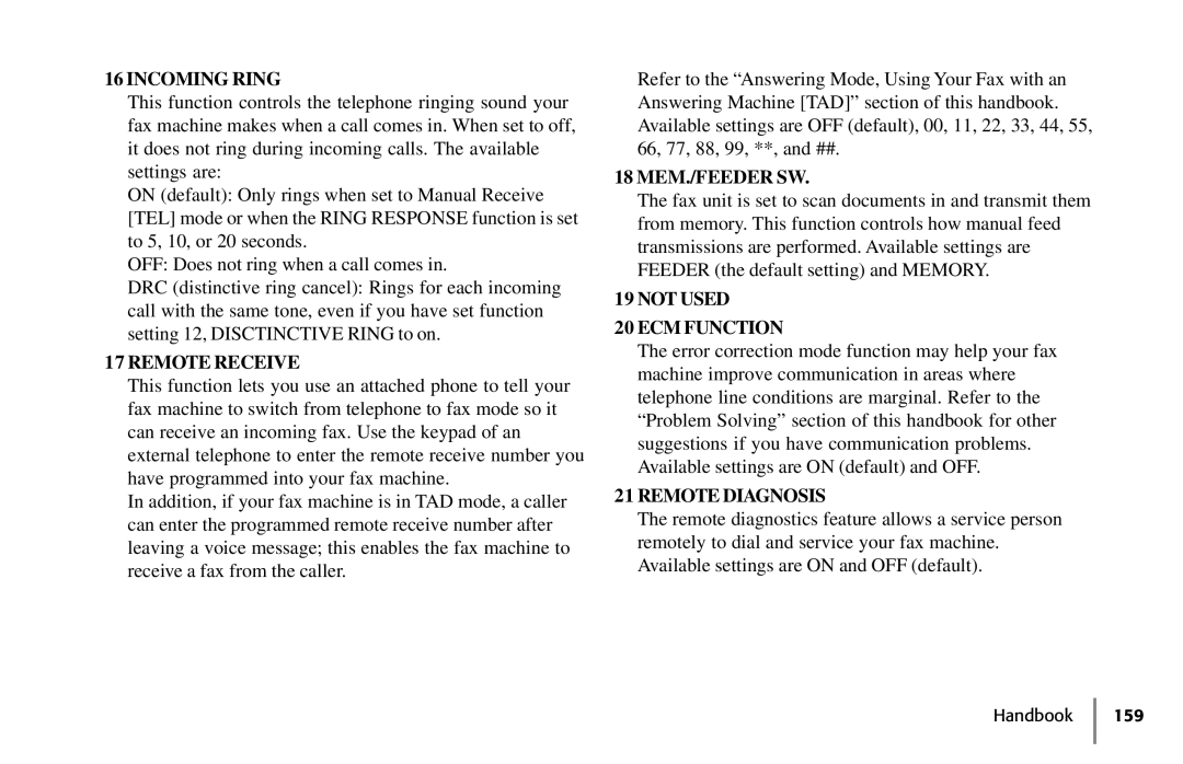 Samsung 5400 manual Incoming Ring 