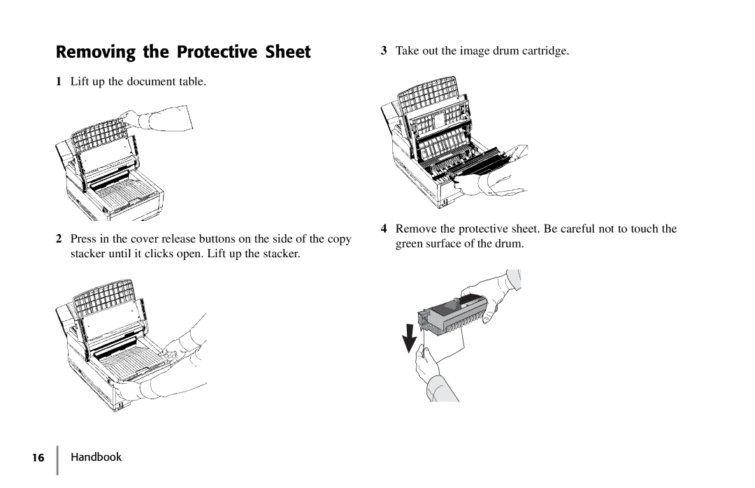 Samsung 5400 manual Removing the Protective Sheet 