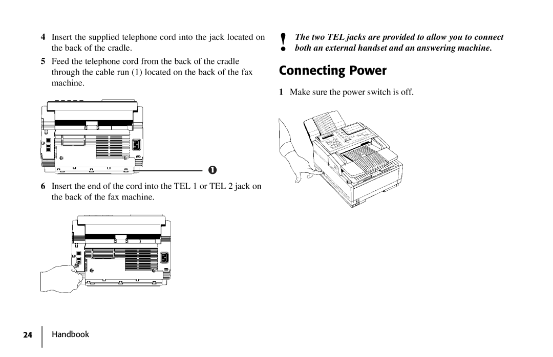 Samsung 5400 manual Connecting Power 