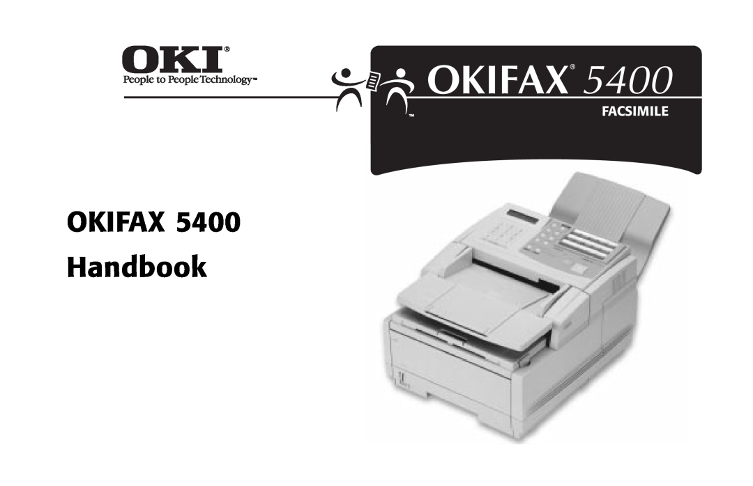 Samsung manual OKIFAX Handbook, OKIFAX5400, Facsimile 