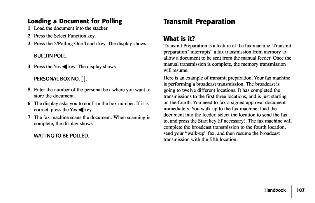Samsung 5400 manual Transmit Preparation, Loading a Document for Polling, What is it? 