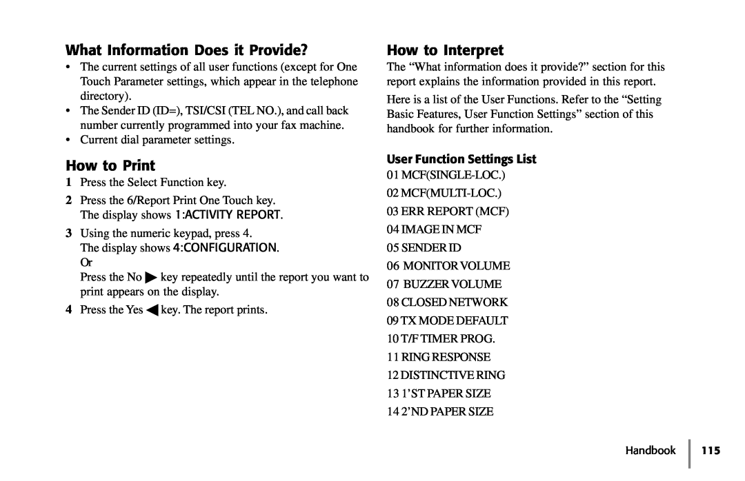 Samsung 5400 manual What Information Does it Provide?, How to Print, How to Interpret 
