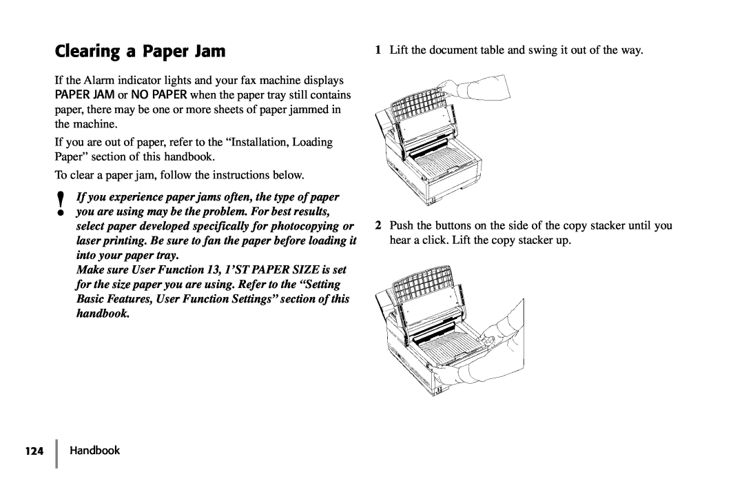 Samsung 5400 manual Clearing a Paper Jam 