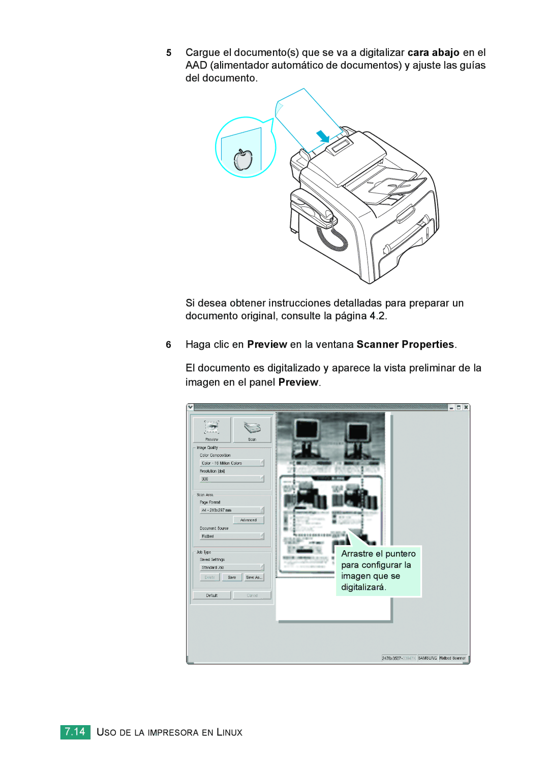 Samsung 560 manual USO DE LA Impresora EN Linux 