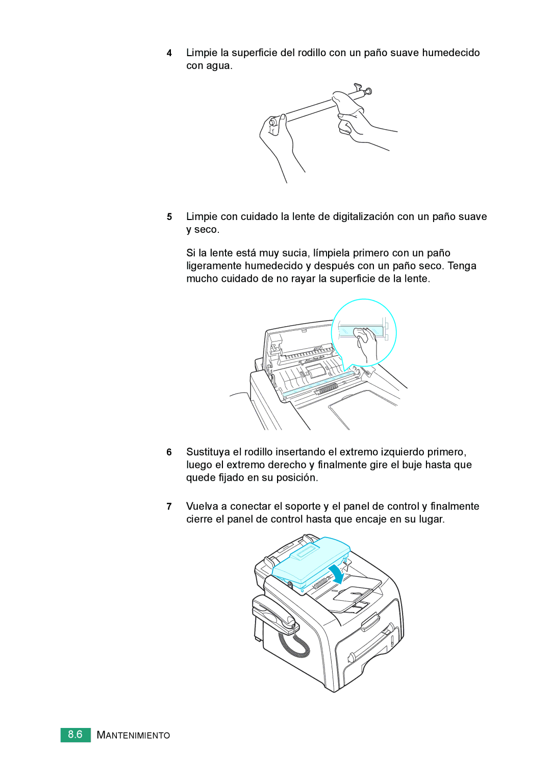 Samsung 560 manual Mantenimiento 