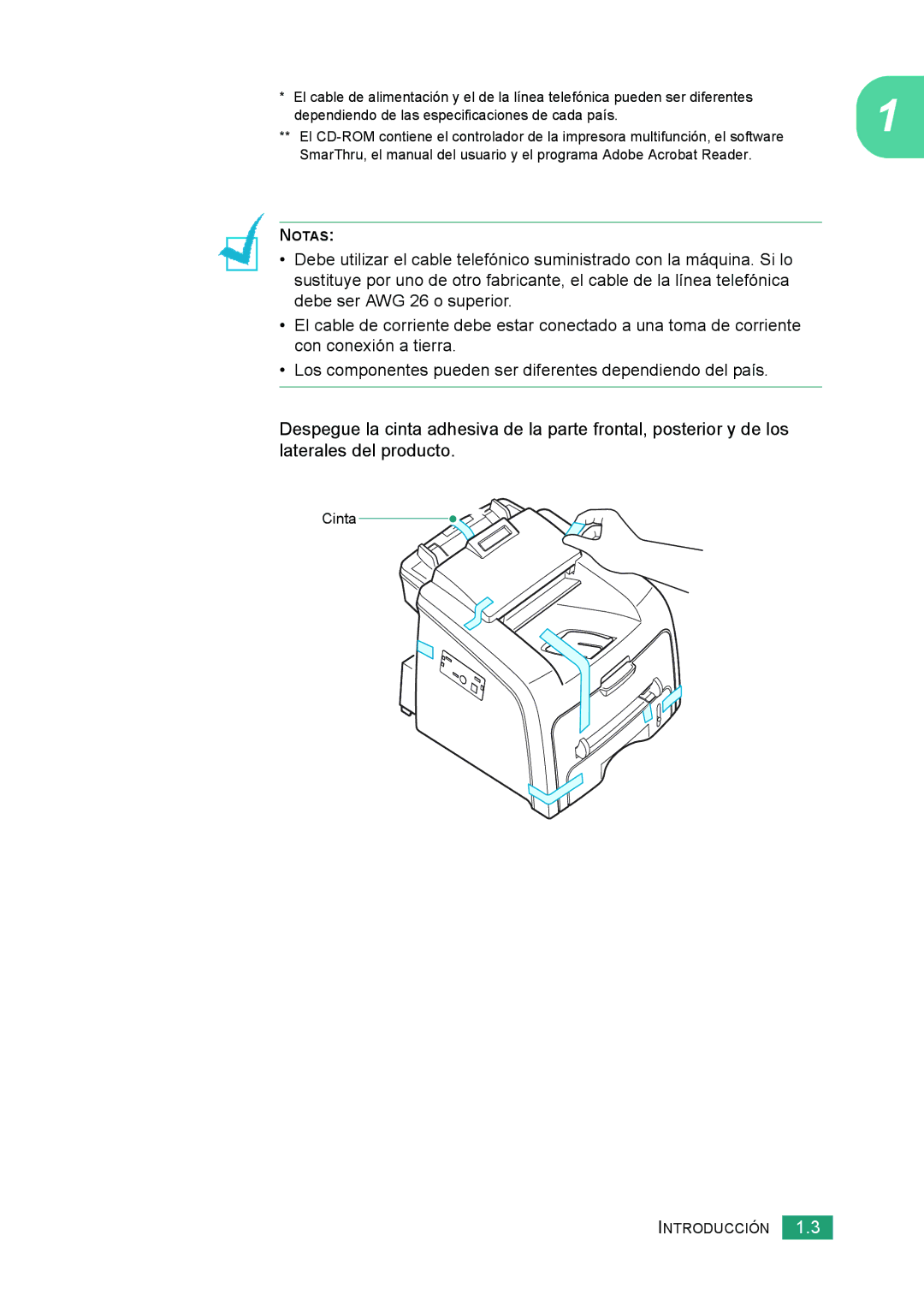 Samsung 560 manual Cinta 